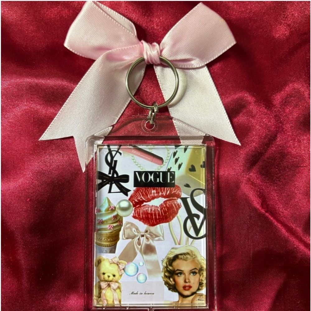 Pink Key Chain Flirty Accessory Girly  Keychain Gift Mom Girlfriend Best friend